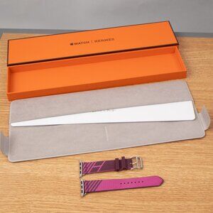 Apple Watch Hermès 38mm 40mm 41mm 42mm Jumping Single Tour Cassis / Magnolia